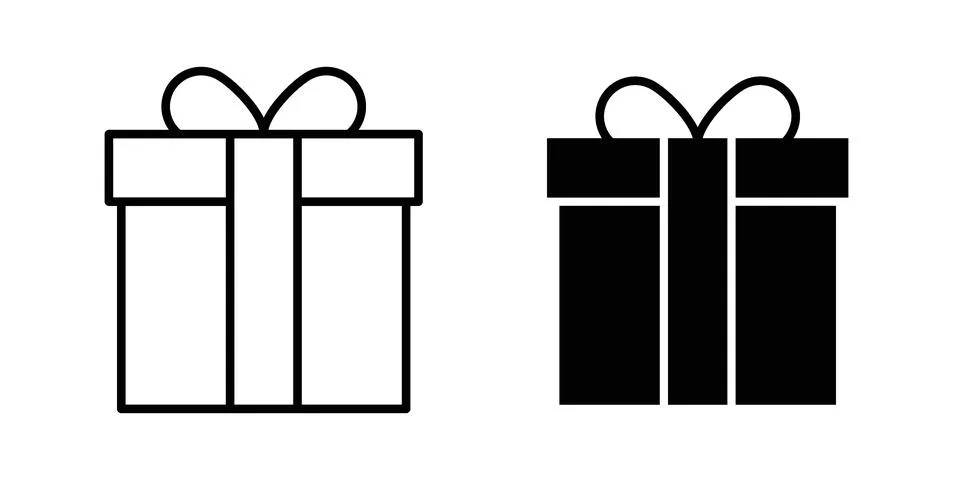 Gift boxes icon illustration vector, icon set for apps イラスト素材