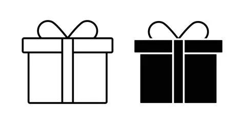 Gift boxes icon vector art Illustrations イラスト素材