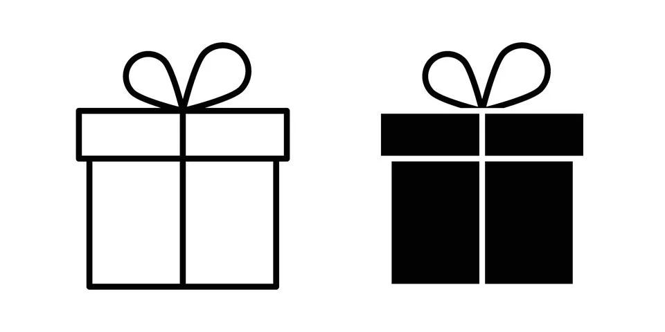 Gift boxes icon vector, illustration icon set イラスト素材