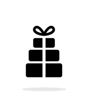 Gift boxes icons on white background. Vector illustration. Illustrazione stock