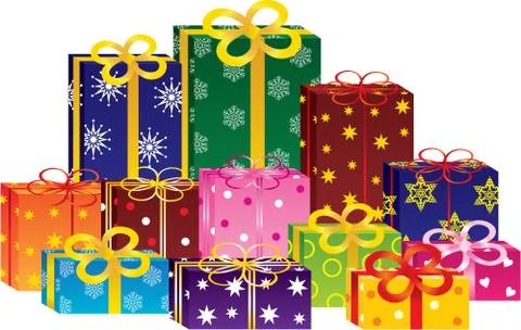 Gift boxes Stock Illustration