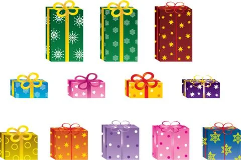 Gift boxes Stock Illustration