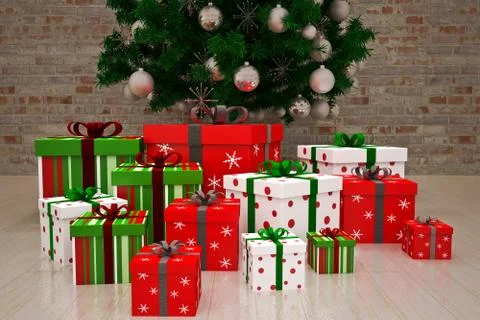 Gift boxes Stock Illustration