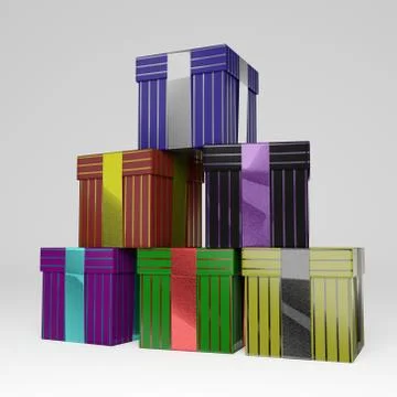 Gift boxes Stock Illustration
