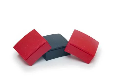 Gift boxes isolated on white background Stock Photos