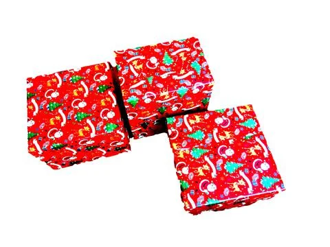 Gift boxes isolated on white background Foto stock