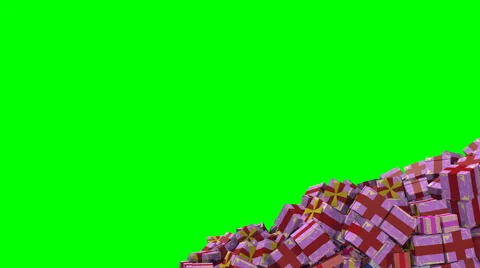 Gift boxes looming right Stock Footage 48941292