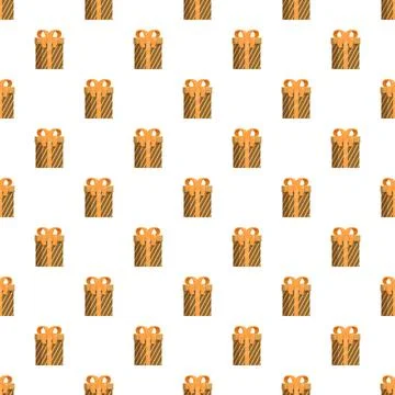 Gift boxes offering surprise celebration holiday present pattern Stock Illustration