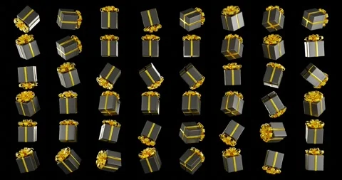 Gift boxes pattern background Stock-Footage 286419143