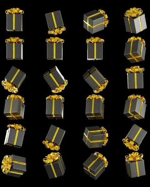 Gift boxes pattern background Video stock 286419816