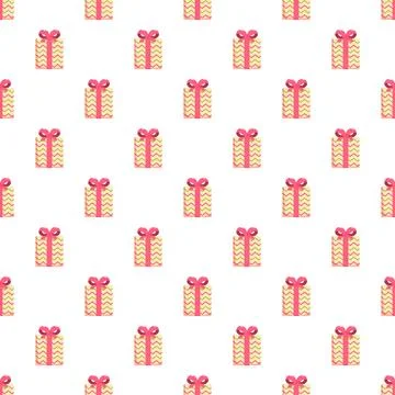 Gift boxes pattern for celebration and holiday wrapping paper 스톡 일러스트