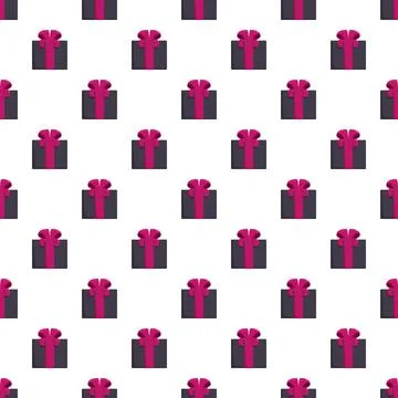 Gift boxes pattern creating seamless celebration background Stock Illustration