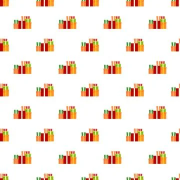 Gift boxes pattern for seasonal celebration and surprise Stock Illustration