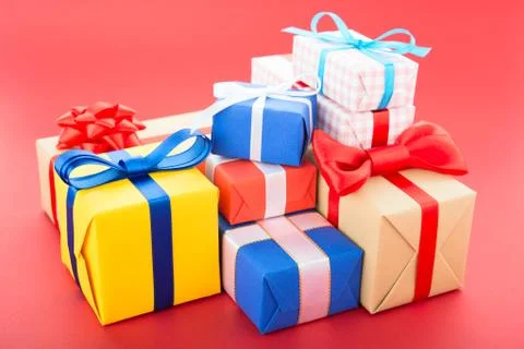 Gift boxes Fotos Stock