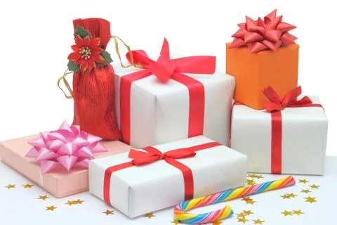 Gift boxes Stock Photos