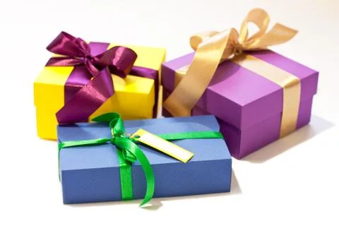 Gift boxes Stock Photos