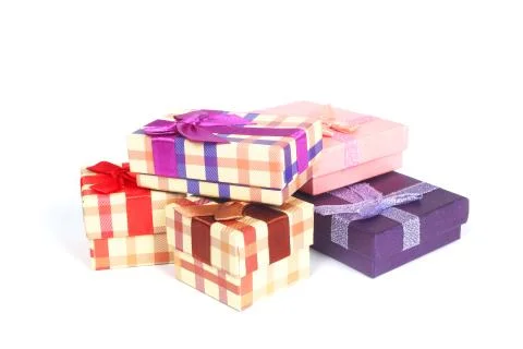 Gift boxes 库存照片