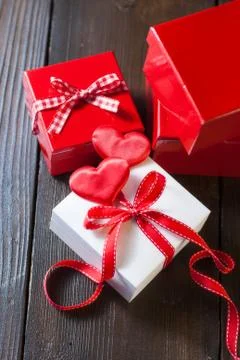 Gift boxes Stock Photos