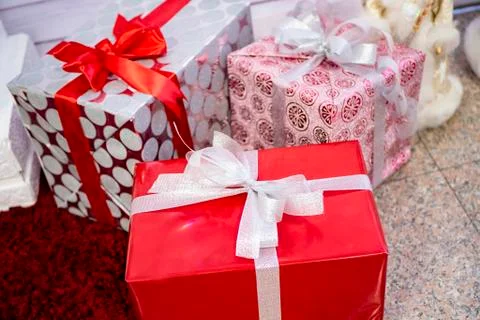 Gift boxes Stock Photos