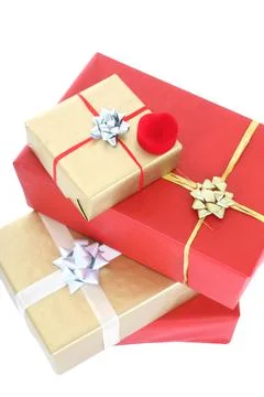 Gift boxes Stockfoto's