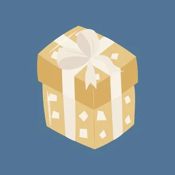 Gift boxes, presents isolated on blue background. Colorful wrapped. Sale Stock Illustration