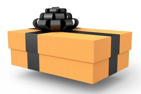 Gift boxes with ribbon and bow isolated on white background. greeting design Stockillustratie