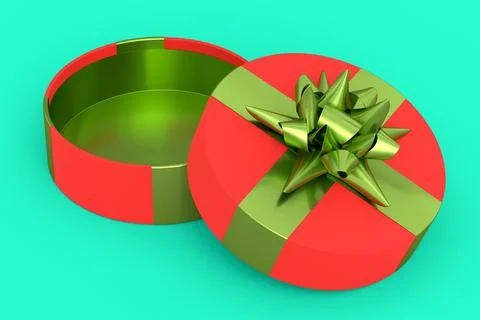 Gift boxes with ribbon and bow isolated on green background. greeting design イラスト素材