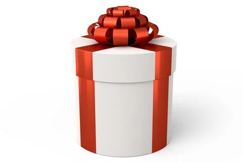 Gift boxes with ribbon and bow isolated on white background. greeting design 스톡 일러스트