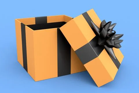 Gift boxes with ribbon and bow isolated on blue background. greeting design イラスト素材