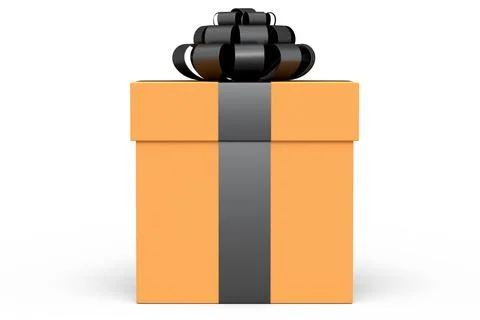 Gift boxes with ribbon and bow isolated on white background. greeting design イラスト素材
