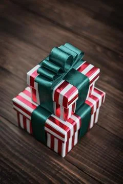 Gift boxes with ribbons Stock-Fotos