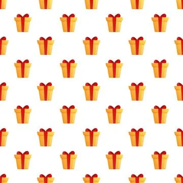 Gift boxes seamless pattern for celebration background Illustrazione stock