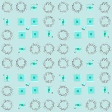 Gift boxes seamless pattern Stock Illustration