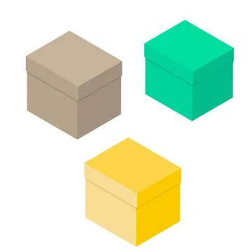 Gift boxes set. Parcel boxes vector illustration Stock Illustration