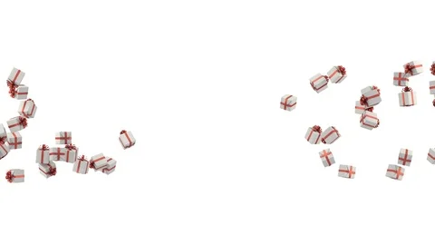 Gift boxes in the shape of sale. 库存影片 73164297