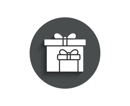 Gift boxes simple icon. Present sign. Stock Illustration