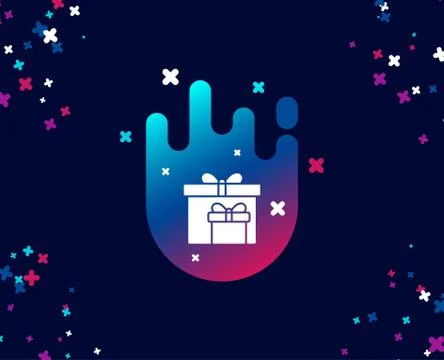 Gift boxes simple icon. Present sign. Ilustración de archivo