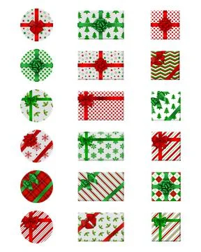 Gift boxes top Stock Illustration