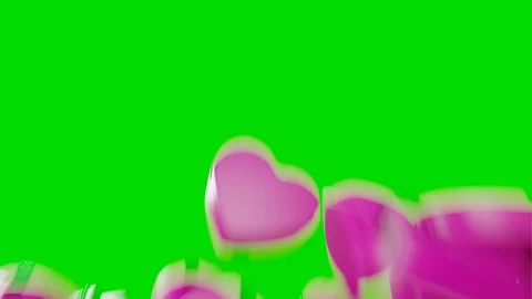  Gift boxes for valentine's day.Heart-shaped black gift boxes are falling on a g Stock Footage 257934247