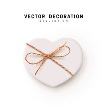 Gift Boxes Vector. Festive Realistic Objects. White Gift Box tied ribbon bow  Stock Illustration