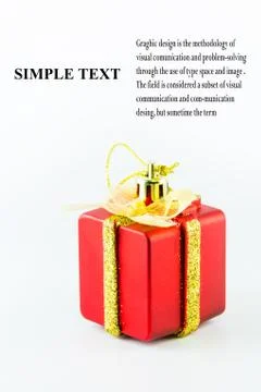 Gift Box,objects for emblazon in Christmas ,selective focus Foto stock