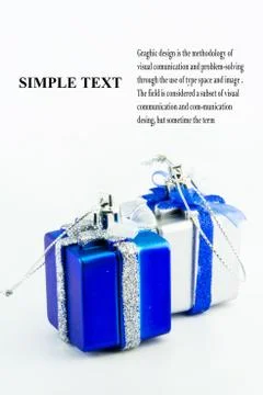 Gift Box,objects for emblazon in Christmas ,selective focus Stock Photos