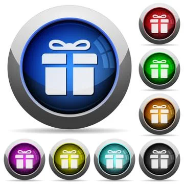 Gift button set Stock Illustration