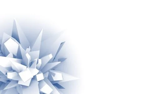 Gift Card With 3D White Abstract Flower Stockillustratie