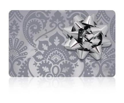 Gift Card  Clipping Path Stock Photos