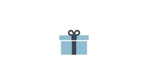 Gift Card icon animation for video motion graphics Stock Footage 202010980