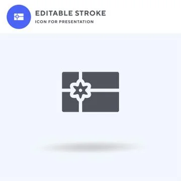 Gift Card icon vector, filled flat sign, solid pictogram isolated on white, l イラスト素材