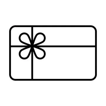 Gift card icon vector for graphic design, logo, web site, social media, mob.. Stock Illustration