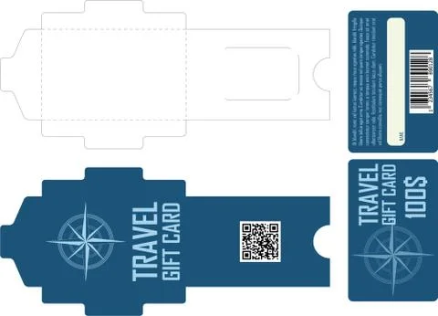 Gift card pack Stock Illustration