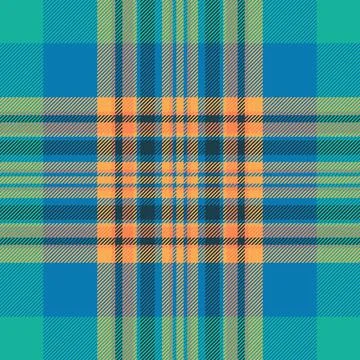 Gift card plaid vector check, folk textile texture background. Real fabric .. Stock Illustration